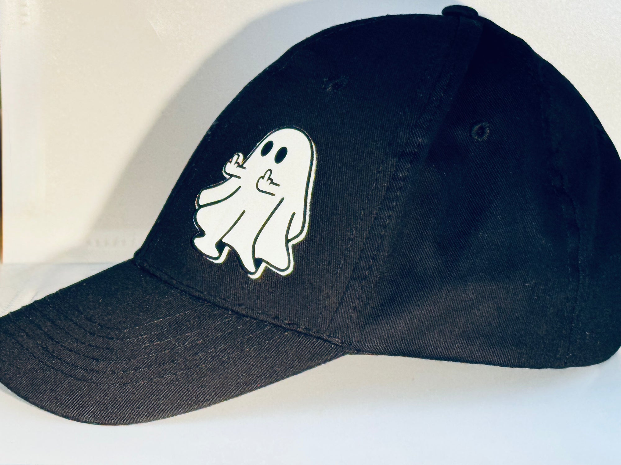 Dad Cap With 3D Ghost