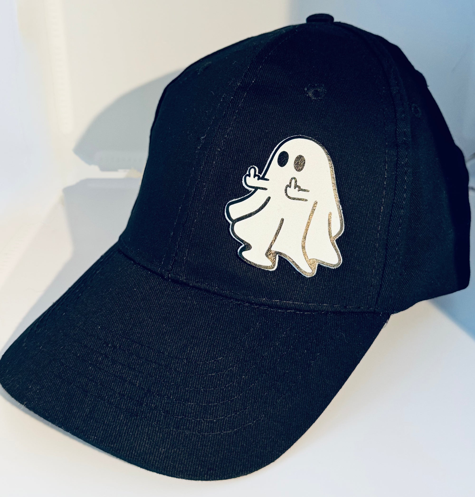 Dad Cap With 3D Ghost