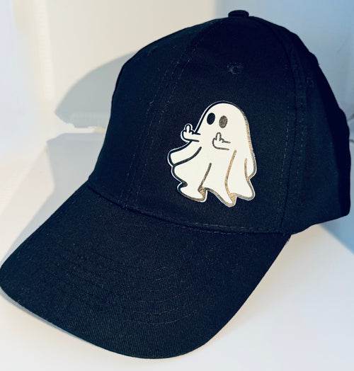 Dad Cap With 3D Ghost
